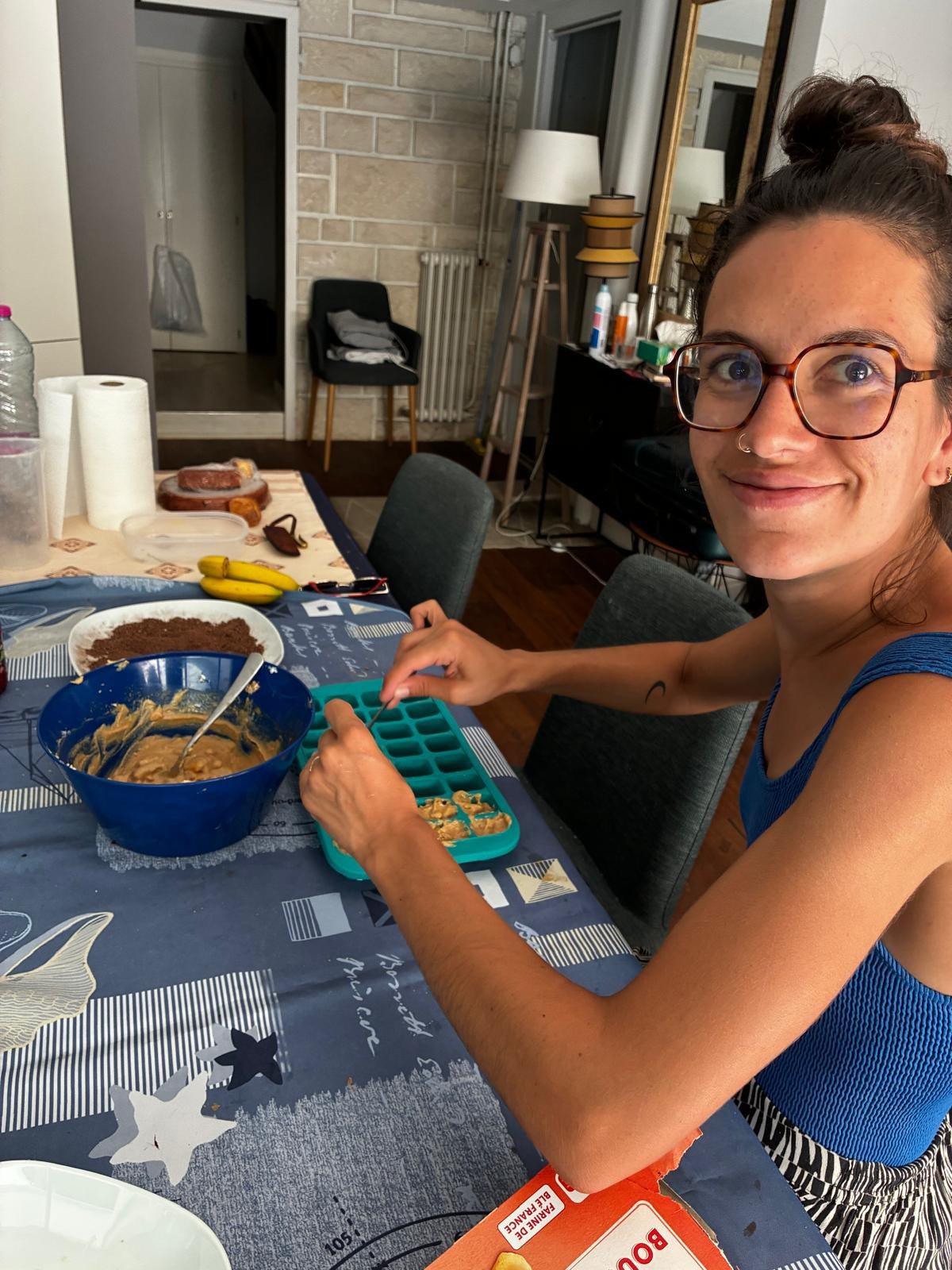Préparation de la pâte des tiramisu balls